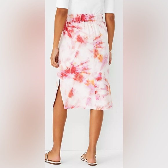 NWOT ANN TAYLOR Sz S Tie Dye Pull On Skirt Elastic Waist Juicy Watermelon • $89‼ - Picture 2 of 9